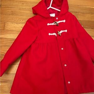 Crazy 8 Red Hooded Toggle Cape